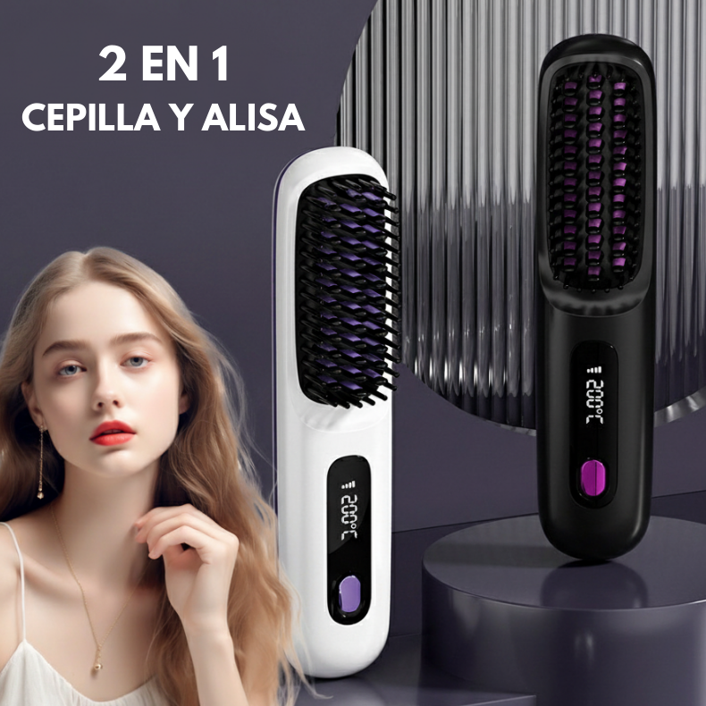 PEINE ALISADOR INALAMBRICO 2 EN 1 - GLOSS S7
